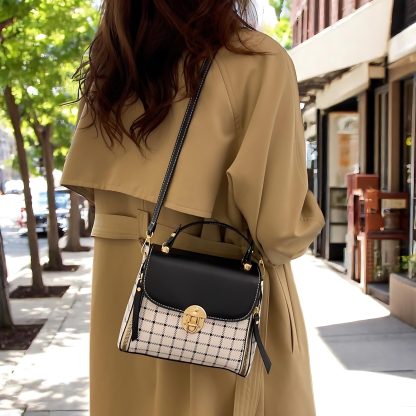 Fashion plaid ladies handbag - Image 4